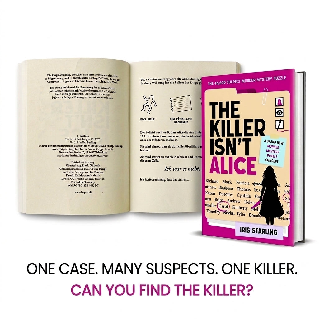 The killer isn’t Alice – Murder mystery Puzzles